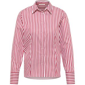 ETERNA - Blouse - Rood/Wit - Gestreept - Lange Mouw