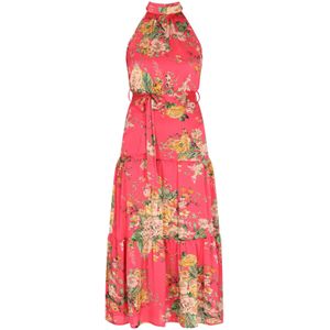 faina Jurk  beige / groen / pink