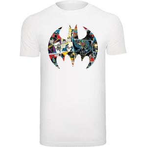 F4NT4STIC Shirt 'Batman Comic Book'  royal blue/koningsblauw / donkerlila / rood / wit