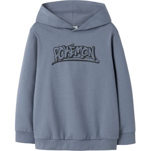 NAME IT Sweatshirt 'NKMNim Pokemon'  duifblauw / geel / lila / zwart