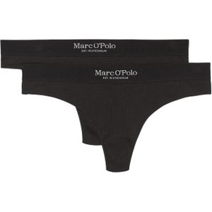 Marc O'Polo String 'Iconic Rib'  zwart / wit