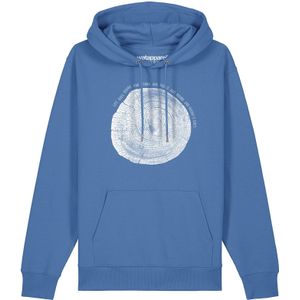 Watapparel Sweatshirt 'Baumscheibe'  blauw / wit