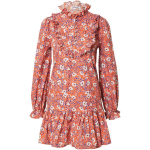 GLAMOROUS Jurk  royal blue/koningsblauw / oranje / perzik / wit