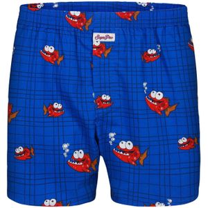 Sugar Pine Boxershorts ' Piranha '  blauw