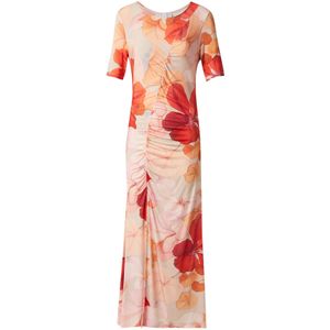 & Other Stories Jurk  oranje / rosa / rood / wit