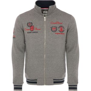 CARISMA Sweatvest  grijs / kersrood / zwart