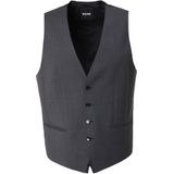 BOSS Gilet  donkergrijs / zwart