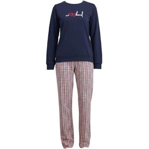 Goldenbay Pyjama 'Felicia'  donkerblauw / rood / wit