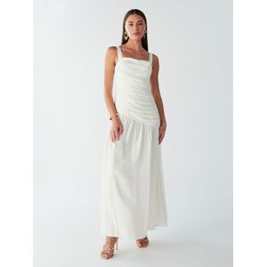 BWLDR Jurk 'JOEL MIDI DRESS'  offwhite