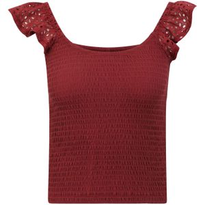 Only Petite Top 'ONLGWEN'  wijnrood