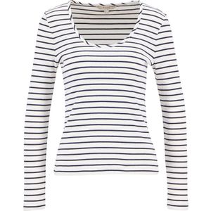 Barbour Shirt 'Blake'  navy / wit