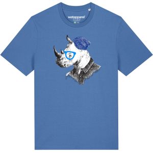 Watapparel Shirt 'Nashorn'  lichtblauw / grijs