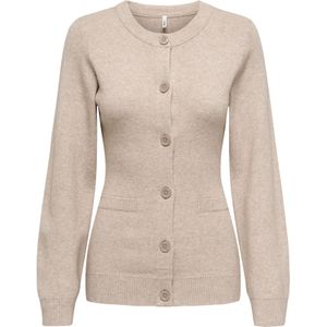 ONLY Gebreid vest 'ONLKATIA'  beige