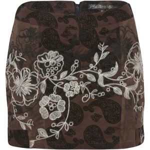 KOROSHI Rok  bruin / wit