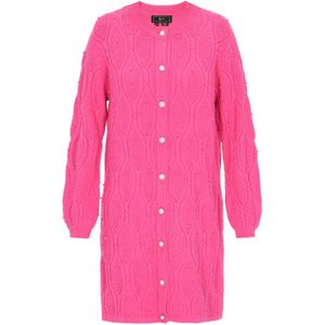 faina Gebreid vest  lichtroze