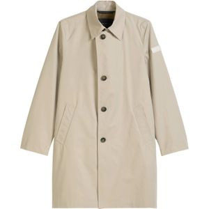 Marc O'Polo - Lange Jas - Regular Fit - Effen - Katoen