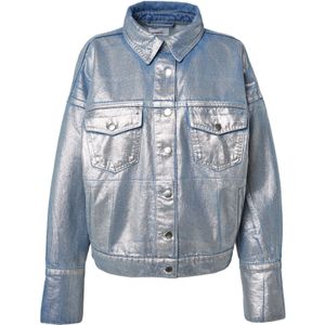 irinassw Tussenjas 'Admira'  blauw denim / zilver