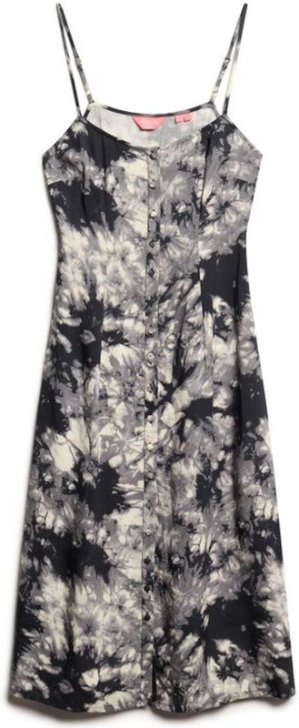 Superdry - Printed Button Cami - Mouwloze Midi-jurk