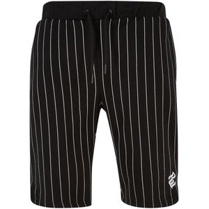 ROCAWEAR - Broek - Zwart/Wit - Korte Broeken - Regular Fit - Gestreept