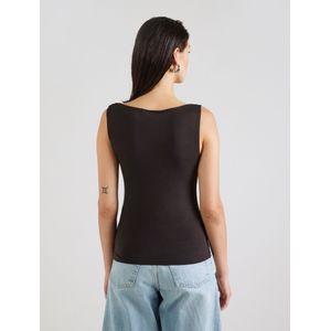 WEEKDAY Top 'ANNIE'  donkerbruin