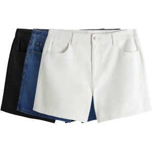 The Set Jeans  blauw / black denim / wit