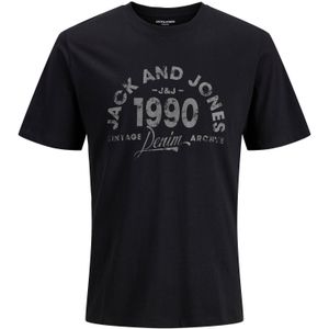 JACK & JONES Shirt  grijs / zwart