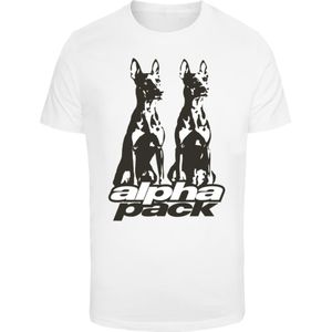 Mister Tee Shirt 'Alpha Pack'  zwart / wit