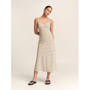 St MRLO Jurk 'Tide'  crème / zwart