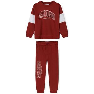 MINOTI Joggingpak  rood / wit