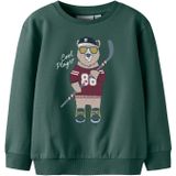 NAME IT Sweatshirt 'NMMSaxo'  taupe / spar / wijnrood