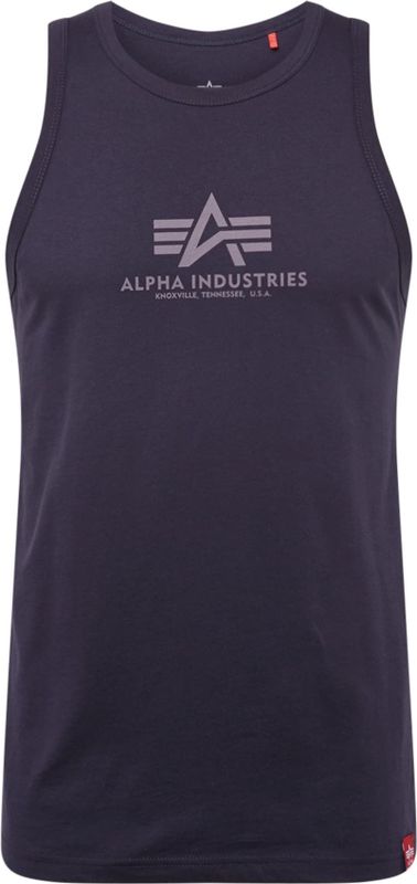 Alpha Industries - Basic - Mouwloos T-shirt - Zwart - Katoen, Regular Fit