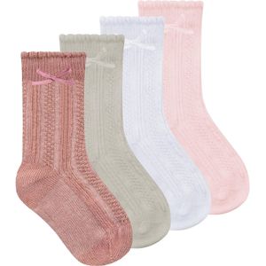 normani Sokken  beige / zalm roze / rosa / wit