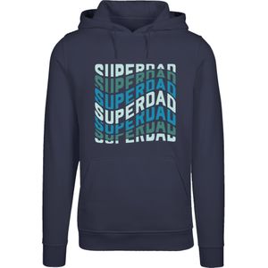 F4NT4STIC Sweatshirt 'Super Dad Retro Trend Vatertags Design für Papas'  nachtblauw / gemengde kleuren