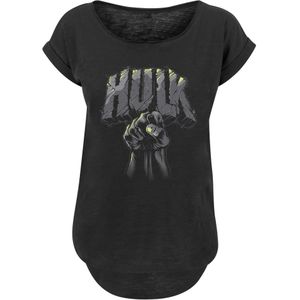 F4NT4STIC Shirt 'Hulk'  grijs / donkergrijs / lichtgroen / zwart
