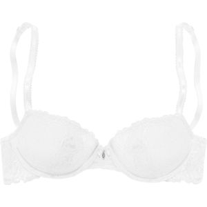 Lascana - Push-up-bh - Wit - Gebloemde Kant