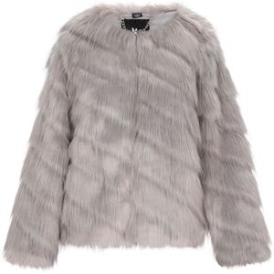 Mymo - Jas - Grijs - Dames - Imitatiebont