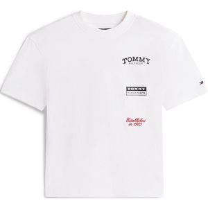 TOMMY HILFIGER Shirt  rood / zwart / wit