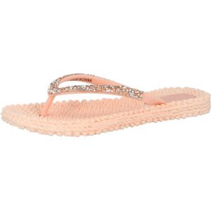 ILSE JACOBSEN Teenslipper 'Cheerful'  abrikoos / koraal / zilver