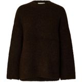 Selected - Gabriella - Gebreide Trui - Oversized Pasvorm - Ronde Hals - Lange Mouwen