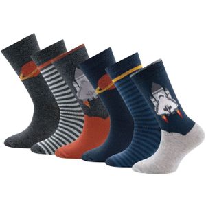 EWERS Sokken  navy / roestbruin / antraciet / grijs gemêleerd