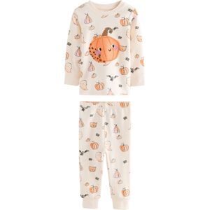 Next Nachtkledij 'Halloween Snuggle'  grijs / sering / oranje / wit