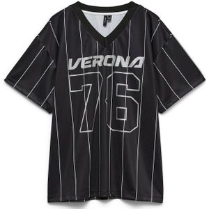 VERO MODA Shirt 'VMLaika'  lichtgrijs / zwart