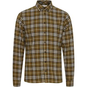 BLEND Overhemd  groen / zwart / wit