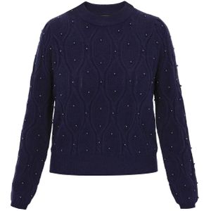 faina Trui  donkerblauw