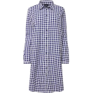 LAURASØN Blousejurk  violetblauw / wit