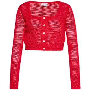 IZIA Gebreid vest  rood