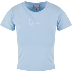 Karl Kani Shirt 'Essential'  lichtblauw / wit