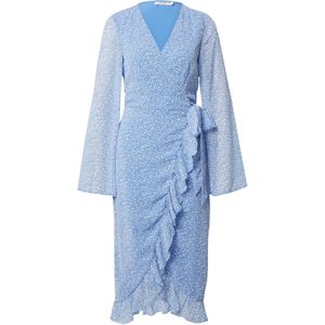 NA-KD Jurk  lichtblauw / wit