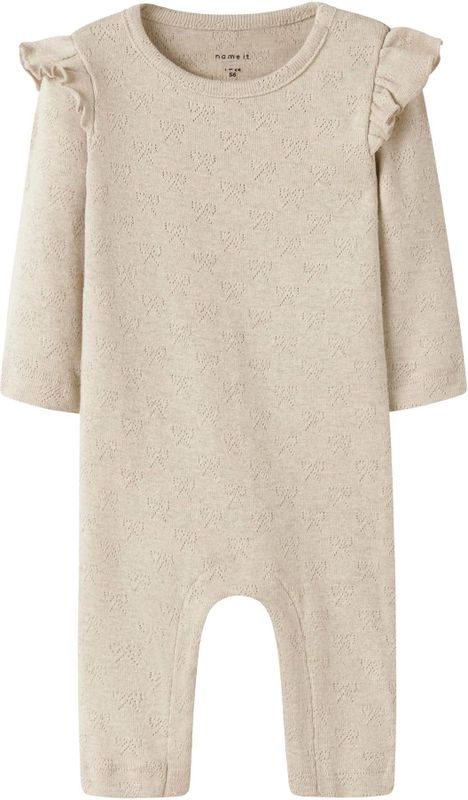 NAME IT BABY - Romper - Biologisch Katoen - Ribgebreid - Met Drukknopen