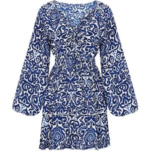 ebeeza Jurk  blauw / donkerblauw / wit